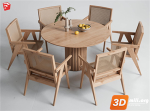 Dining Table Set Skp Files